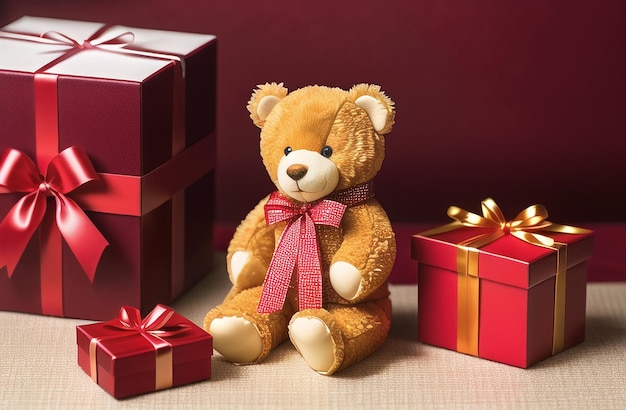 Süßer Teddybär Valentinstag Süßes Geschenk für Ihre Frau Freundin Generative KI