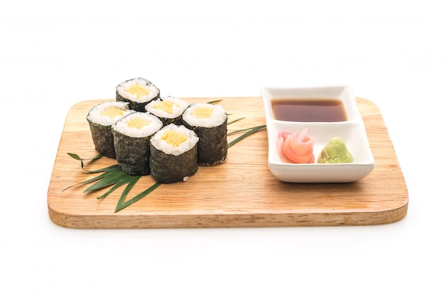 Süßes Ei Maki (Tamago) - japanischer Essensstil