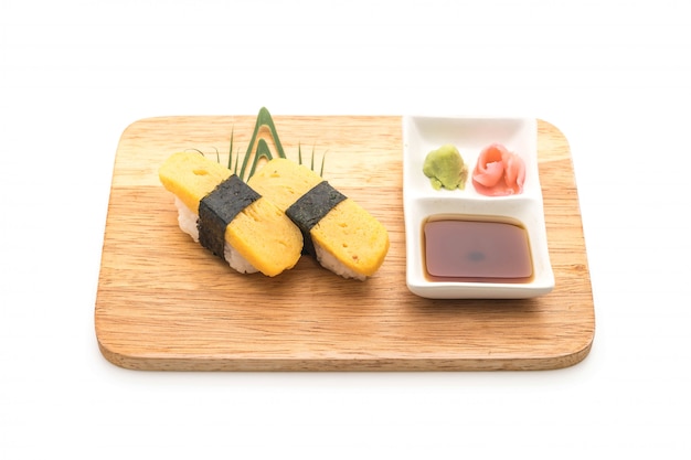 süßes Ei-Nigiri-Sushi - japanische Essensart