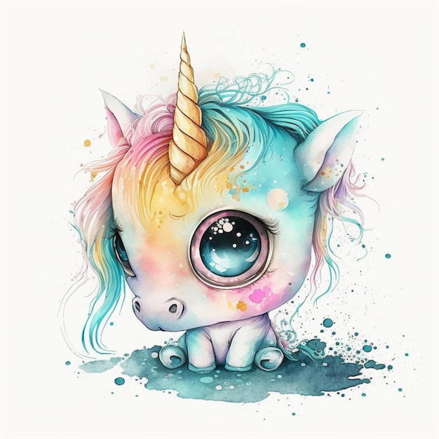 Süßes Einhorn Chibi 10