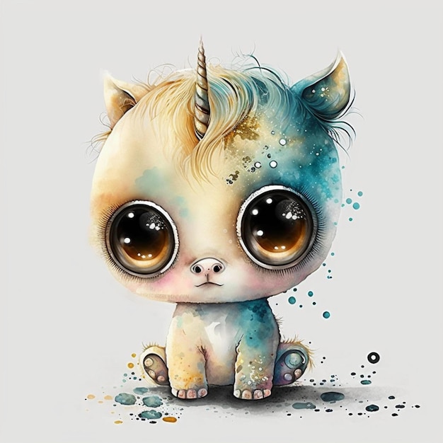 Süßes Einhorn Chibi 1