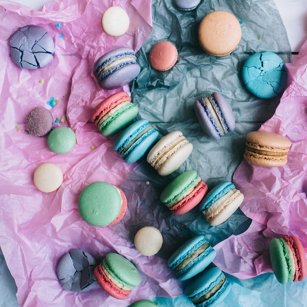 Foto süßes französisches macaron