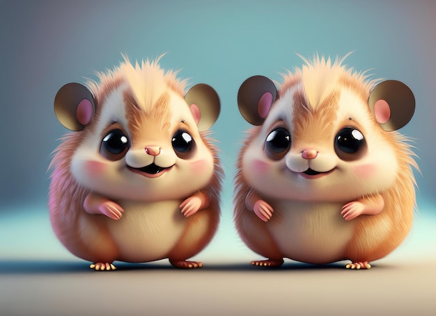 süßes Lächeln Hamster 3D-Figur