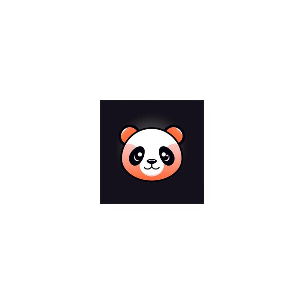 süßes Panda-Design-Logo30