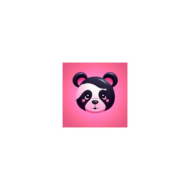 süßes Panda-Design-Logo4