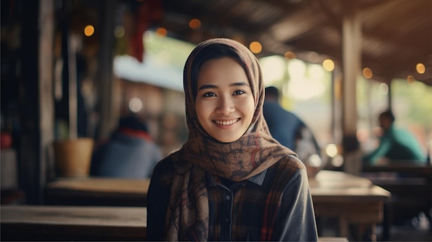 süßes Porträt asiatischer Frauenschönheit