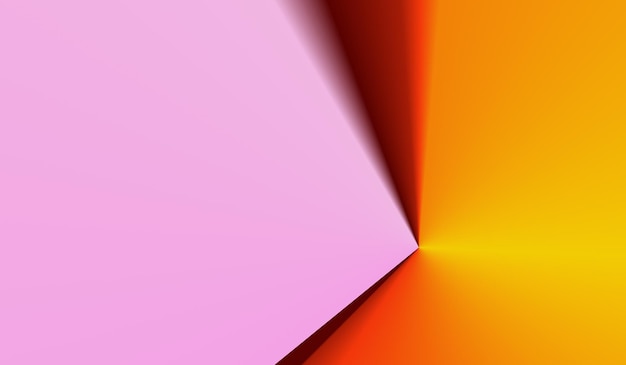 süßes Rosa auf frischem orange abstraktem Hintergrund