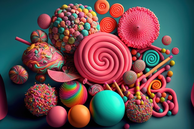Süßigkeiten lebendiger Hintergrund