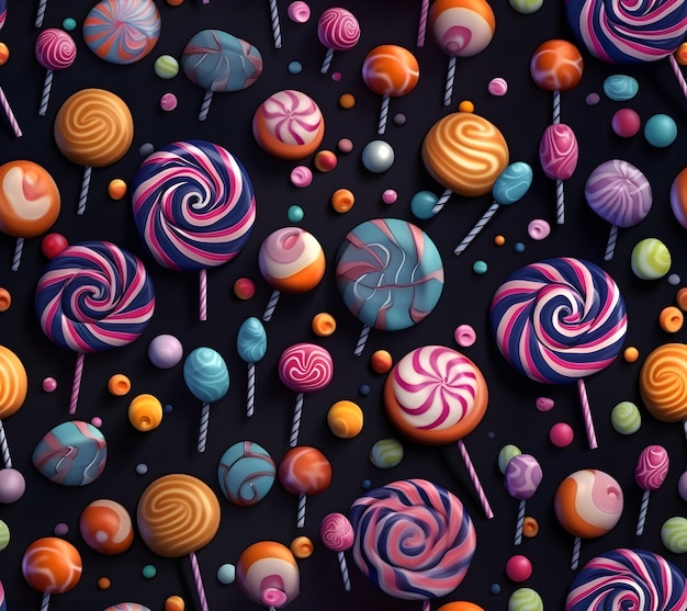 Süßigkeiten mit Halloween-Muster