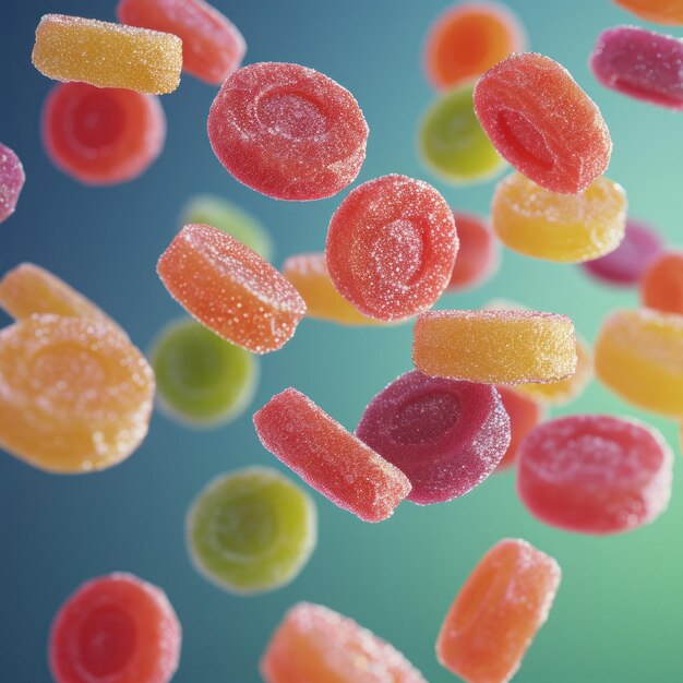 Süßigkeiten visuelles Fotoalbum voller Geschmacksrichtungen und farbenfroher Momente