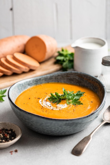 Süßkartoffelcremesuppe