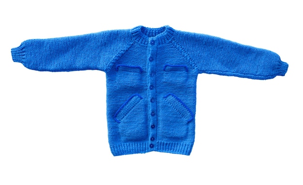 Suéter aislado sobre fondo blanco Suéter cálido para niños Suéter de invierno
