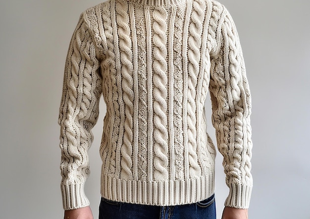 un suéter con un patrón de círculos en él
