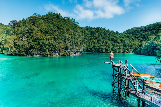 Sugba lagoon em siargao, filipinas