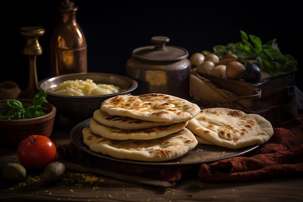 Suhoor oder Iftar-Mahlzeit aus dem Nahen Osten