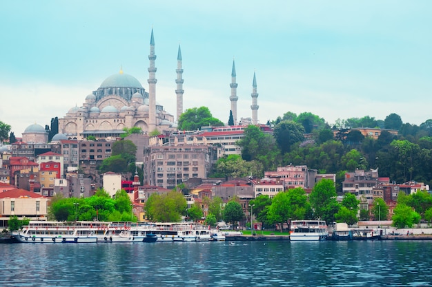 Suleymaniye Moschee am Strand in Istanbul