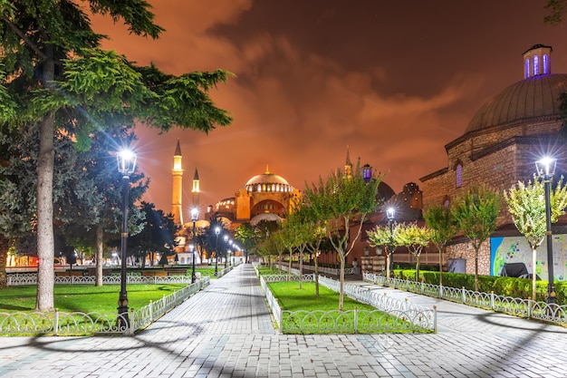 Sultanahmet Park und Hagia Sophia Museum in Istanbul Türkei