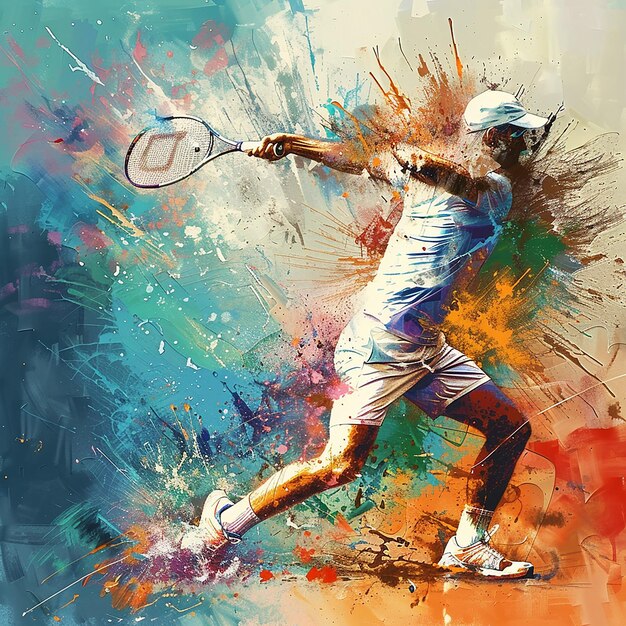 Foto sumérgete en el mundo del bádminton premium vector