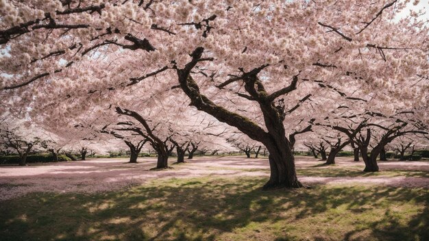 Sumergirnos en la tranquilidad de los bosques de cerezos japoneses Tomar una foto que nos transporte a un