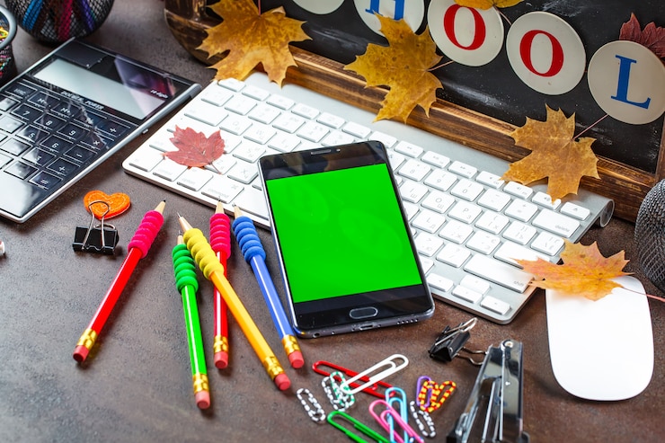 Foto suministros y accesorios para el regreso a la escuela