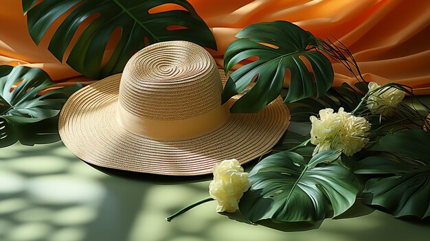 summer_flat_lay_template_straw_hat_monstera_leaf_sha