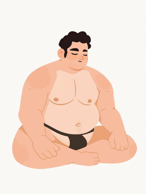 Sumo Wrestler Afirmação Arte IA Gerativa