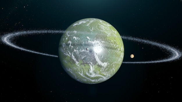 Sumpf Exoplanet mit Ring