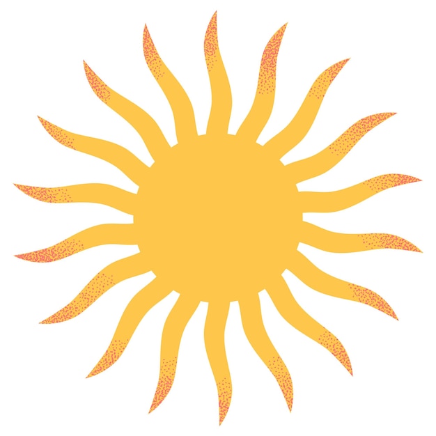 Sun png adesivo colagem psicodélica elemento fundo transparente