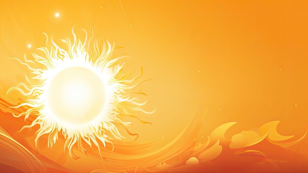 Sun shine Web-Banner mit Kopierraum Generative KI