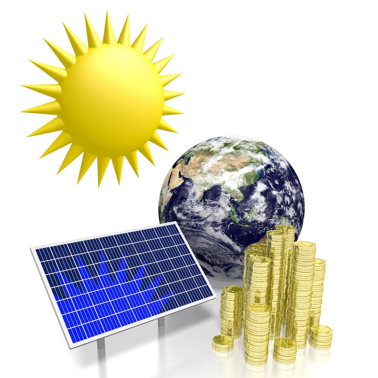 Foto sun-solarenergiekonzept