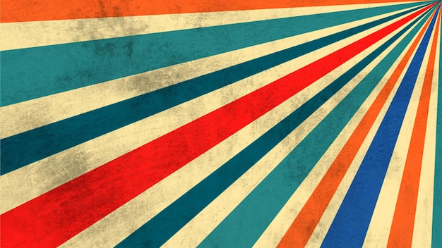 Sunburst-Hintergrund mit Retro-Vintage-Stil