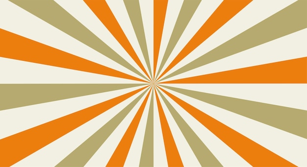 Sunburst o sol estallido fondo retro rayas de rayos