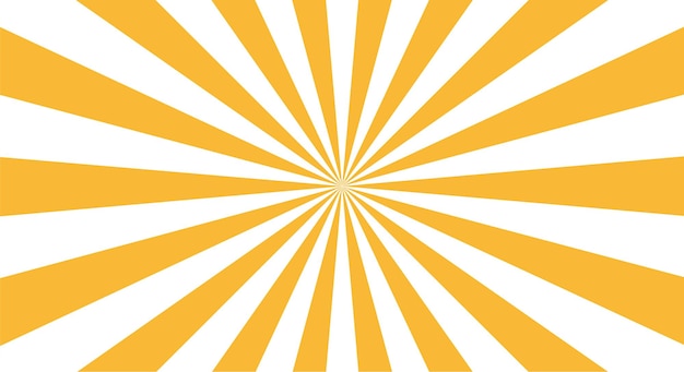 Sunburst o sol estallido fondo retro rayas de rayos