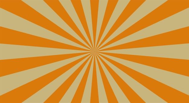 Sunburst o sol estallido fondo retro rayas de rayos
