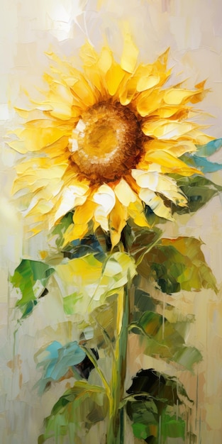 Sunflower uma nova pintura impressionante por arte por Daniel Afkhanov