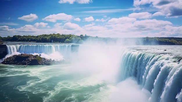 Sunny Spectacle Horseshoe Falls en el Niágara