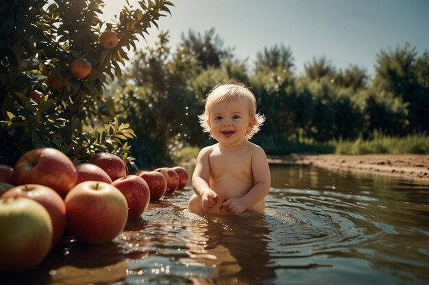 Sunny Splash Orchard Oasis (Oásis de pomares ensolarados)