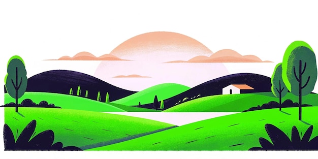 Sunset Countryside (Cidade ao Pôr-do-sol)