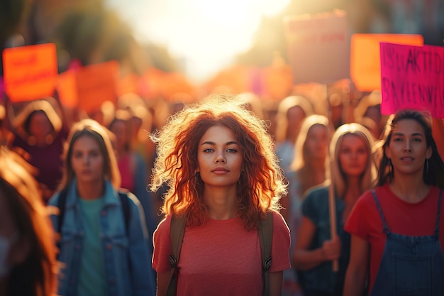Sunset Rally Um retrato da determinação feminista