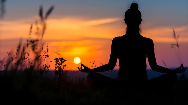Sunset Zen Harmonia na Natureza Momentos de Verão Meditativos IA Gerativa