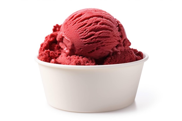 Suntuoso helado de terciopelo rojo