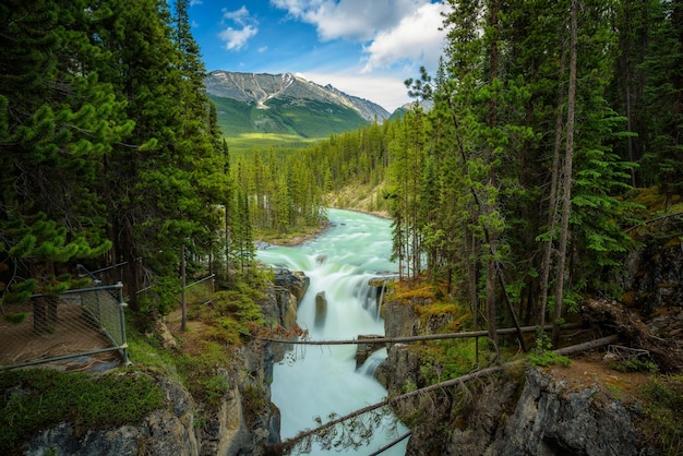 Sunwapta Falls im Jasper Nationalpark Kanada