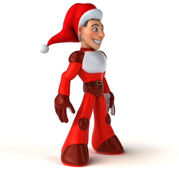 Super divertido Papai Noel - ilustração 3D