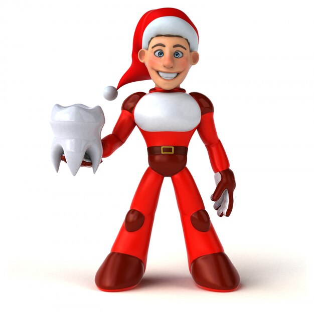 Super divertido Papai Noel - personagem 3D