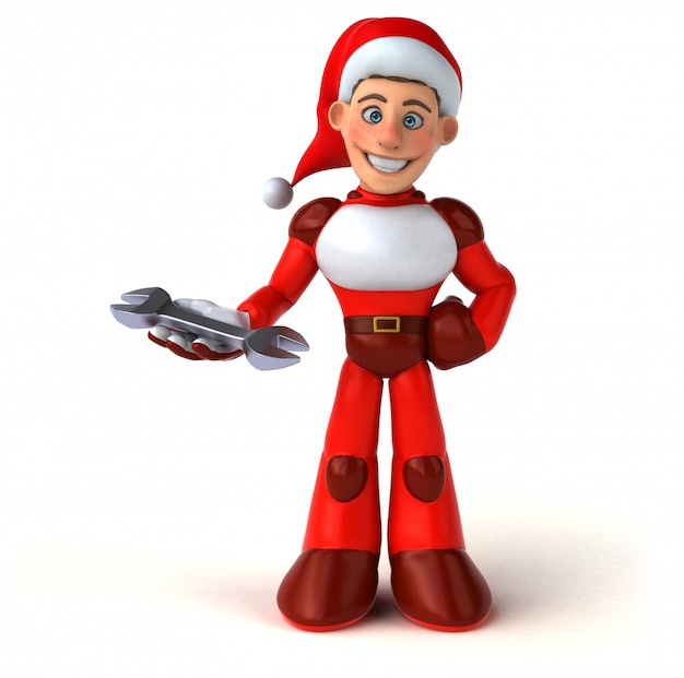 Super divertido Papai Noel - personagem 3D