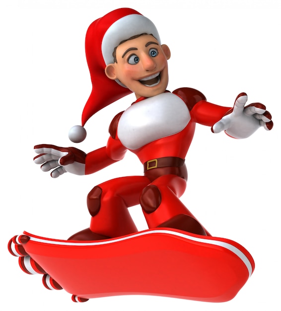 Super divertido Papai Noel - personagem 3D