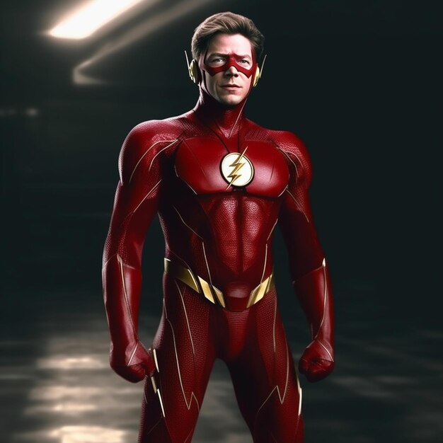 Foto super-heróis icônicos ilustrações e projetos celebrando iron man the flash e outros super-heróis