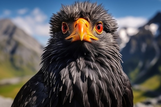 Foto super macrofotografía profesional chough