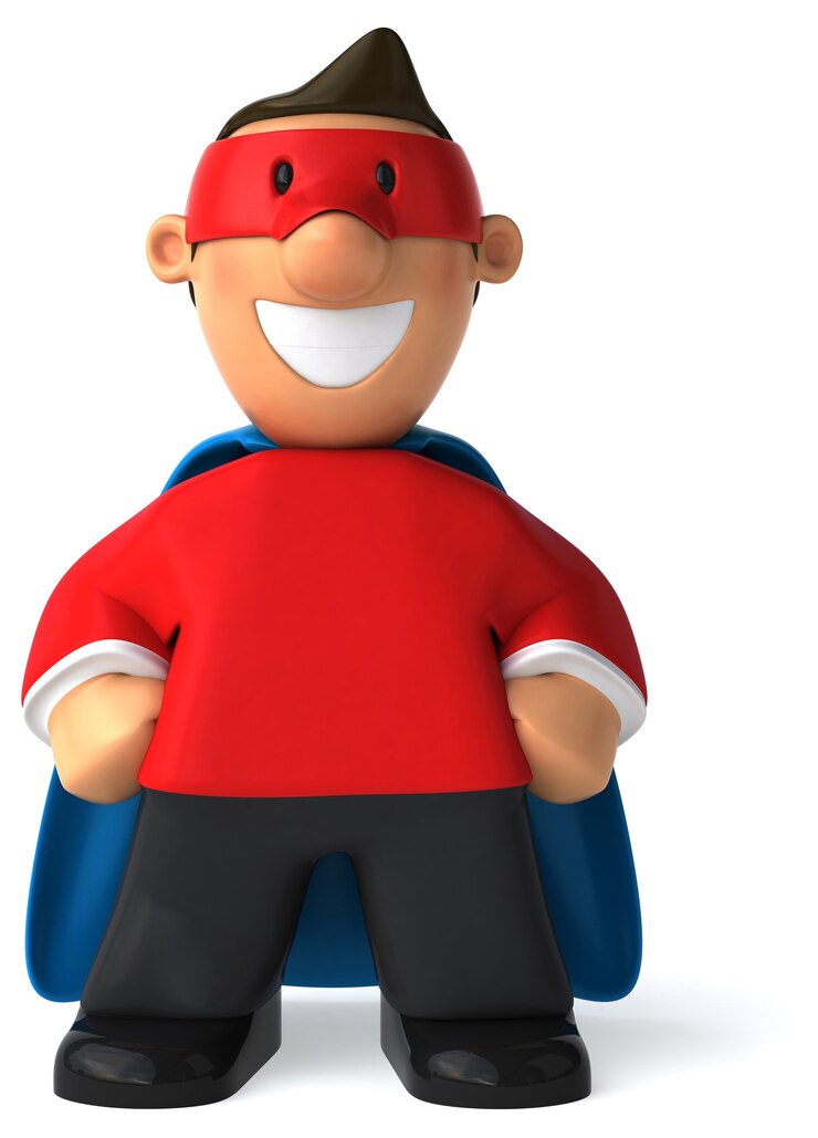 Foto super pai - ilustração 3d