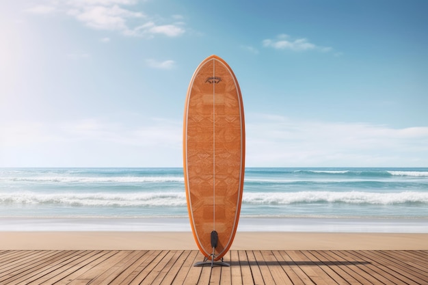 Foto super surf de madera generar ai